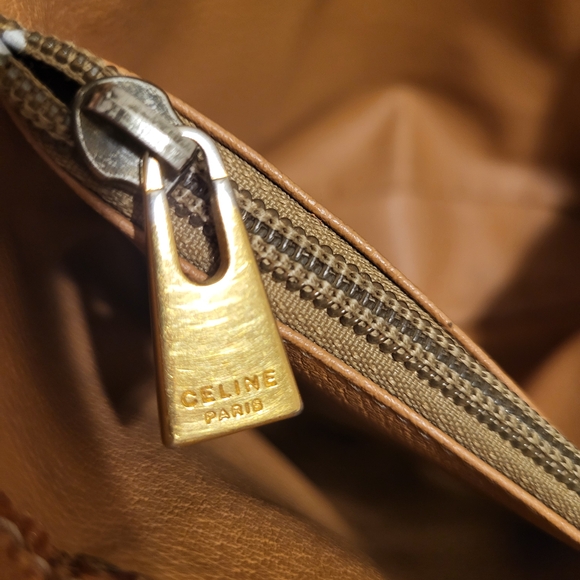 Celine Brown and Tan Bucket Tote Bag - Picture 10 of 12